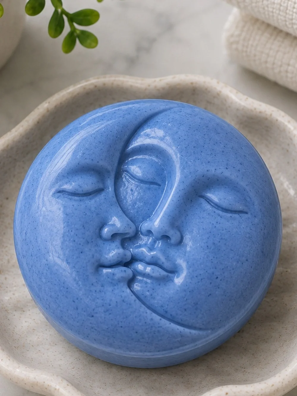 Lemon soap Moon Face shimmer 5oz 3x3in shea butter coconut oil based